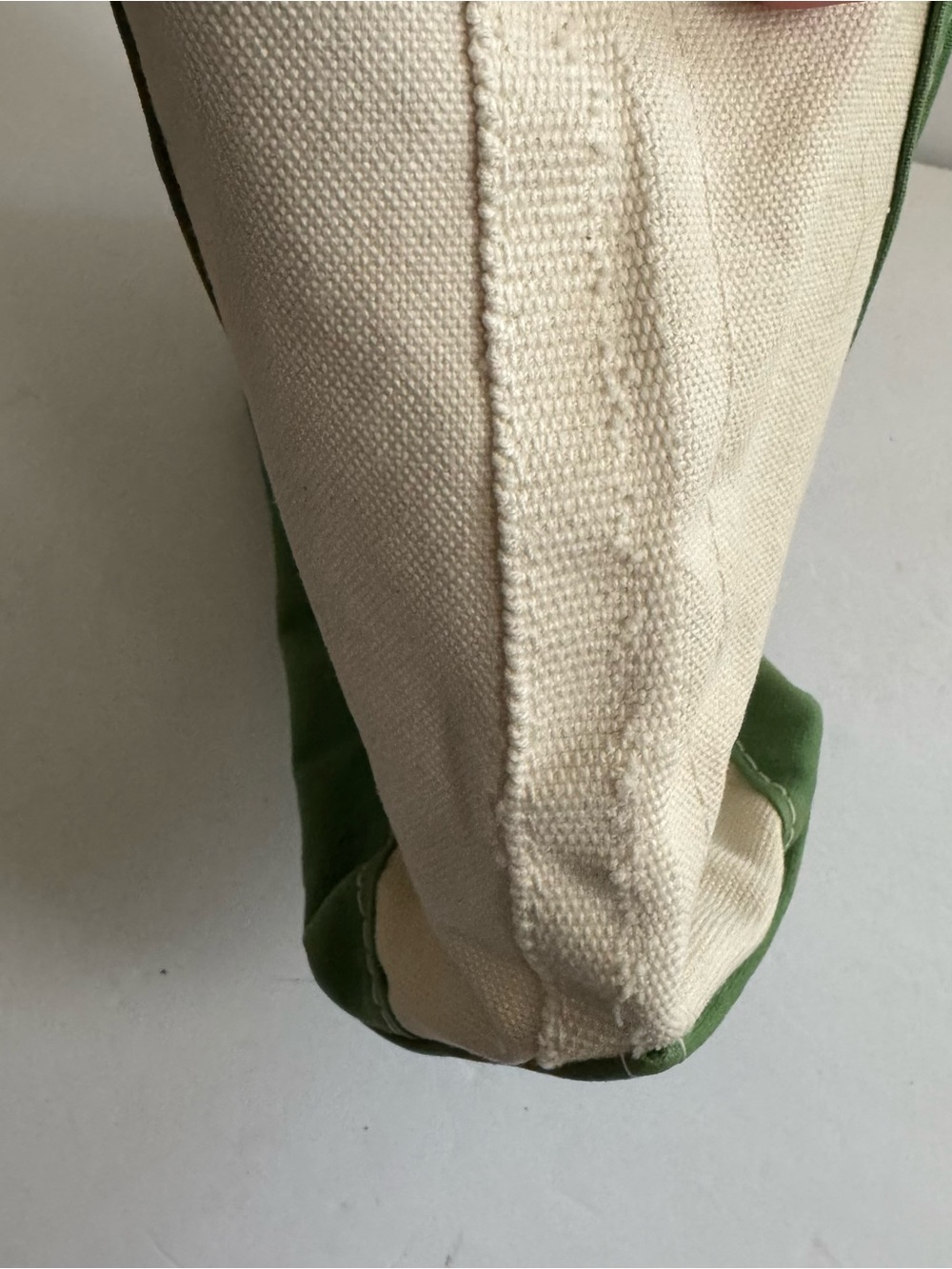 Vintage L.L. Bean Boat And Tote Small Green Canvas Open Top USA Preppy Coastal - Picture 14 of 15